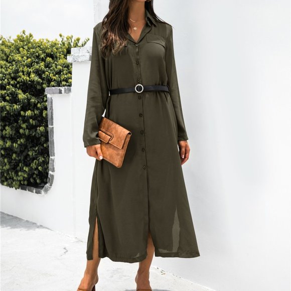 ankle length shirt dress Rent Oh Polly Eliska Strapless Mini Dress in Fire Red